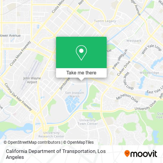 Mapa de California Department of Transportation