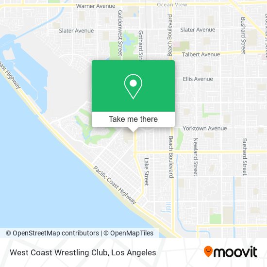 West Coast Wrestling Club map