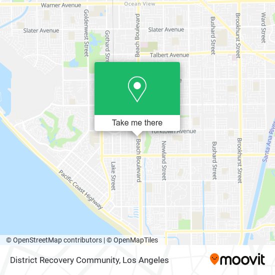 District Recovery Community map