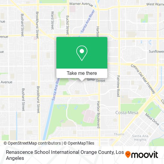 Renascence School International Orange County map