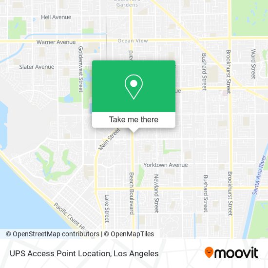 UPS Access Point Location map