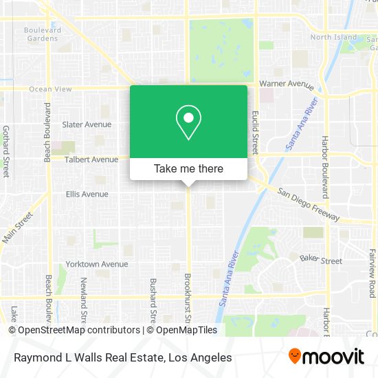 Raymond L Walls Real Estate map