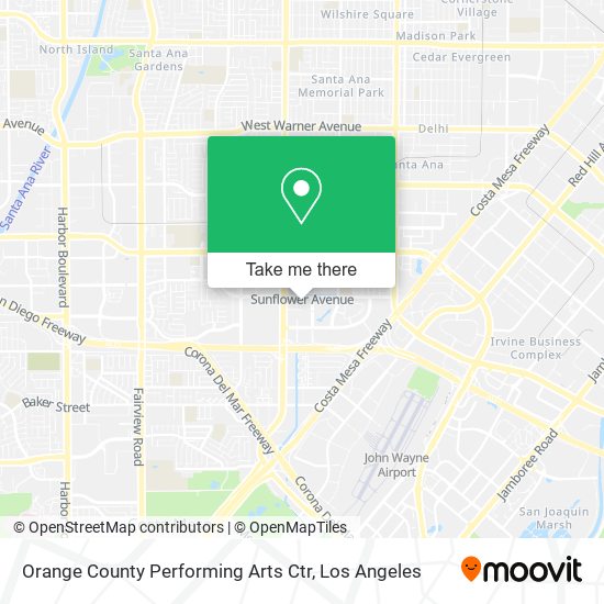 Orange County Performing Arts Ctr map