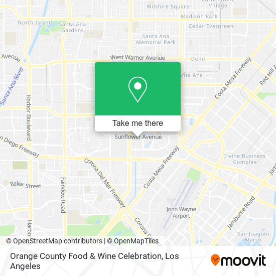 Orange County Food & Wine Celebration map