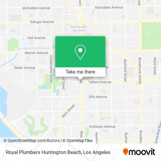 Mapa de Royal Plumbers Huntington Beach