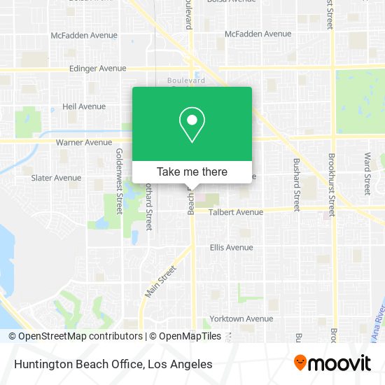 Huntington Beach Office map