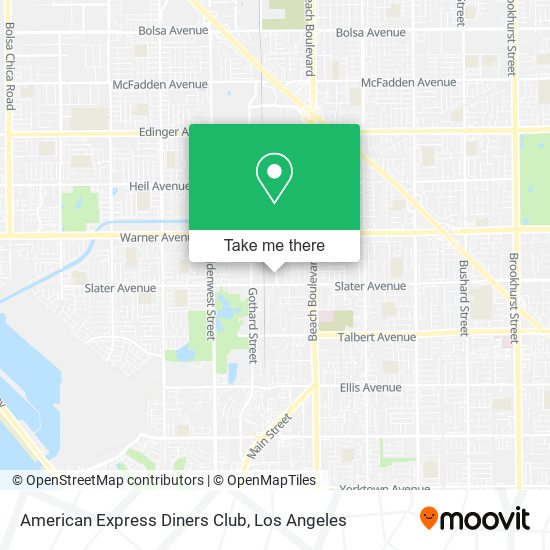 American Express Diners Club map