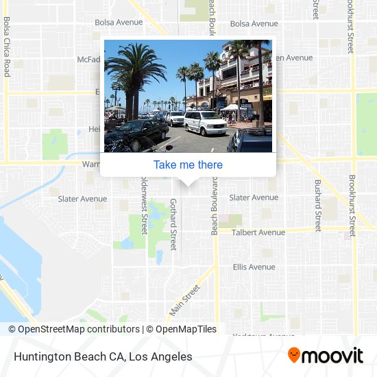 Huntington Beach CA map
