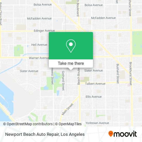 Newport Beach Auto Repair map