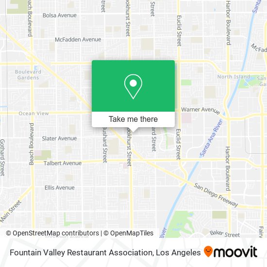 Mapa de Fountain Valley Restaurant Association