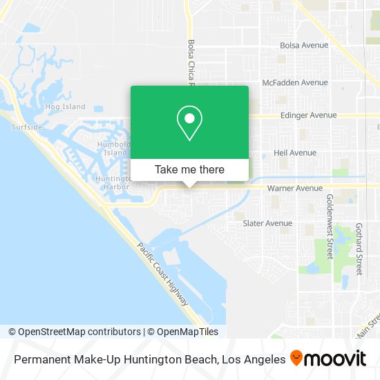 Permanent Make-Up Huntington Beach map