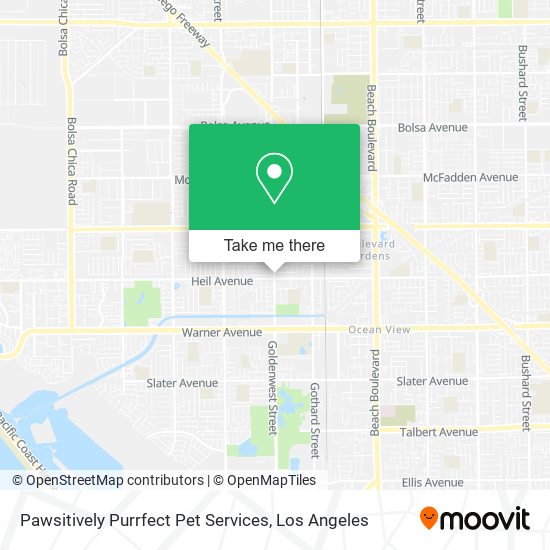 Pawsitively Purrfect Pet Services map