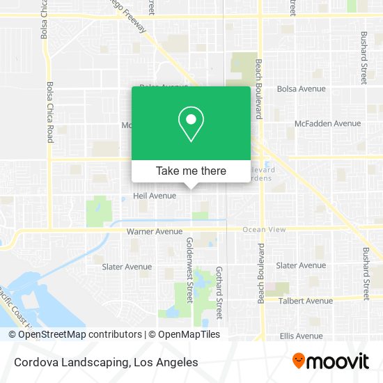 Cordova Landscaping map