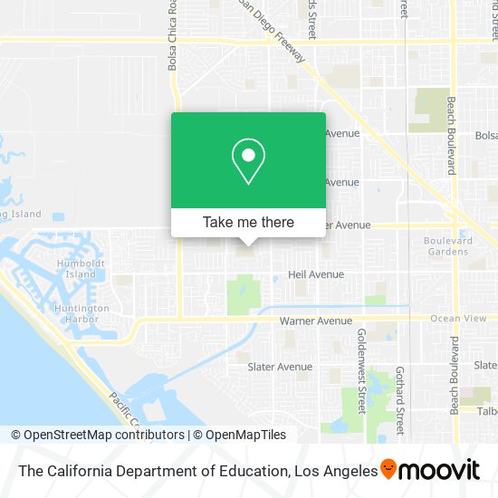 Mapa de The California Department of Education