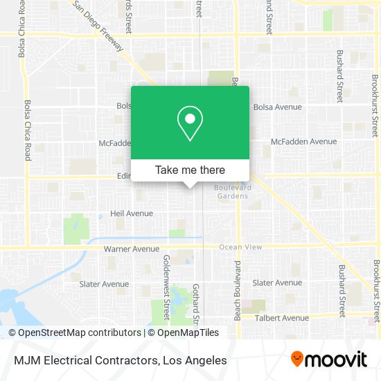 MJM Electrical Contractors map