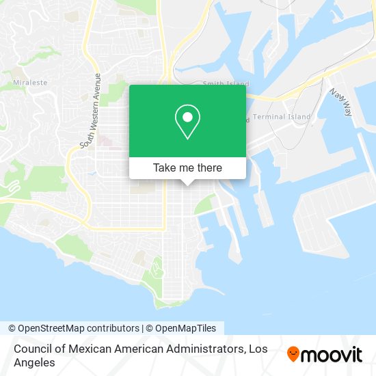 Council of Mexican American Administrators map