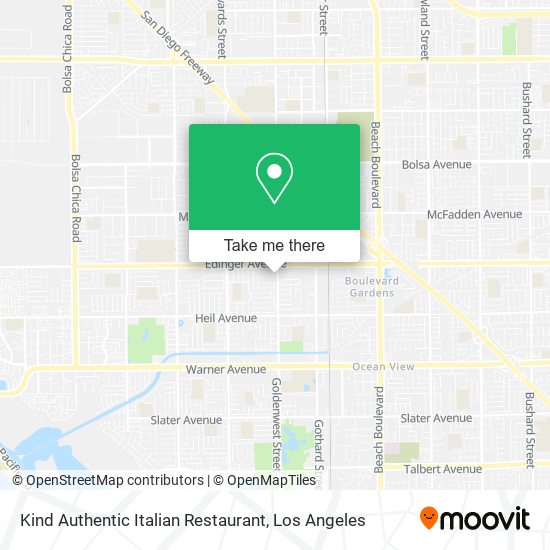 Mapa de Kind Authentic Italian Restaurant