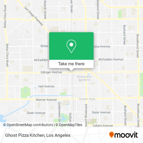Ghost Pizza Kitchen map
