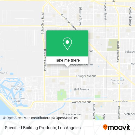 Specified Building Products map