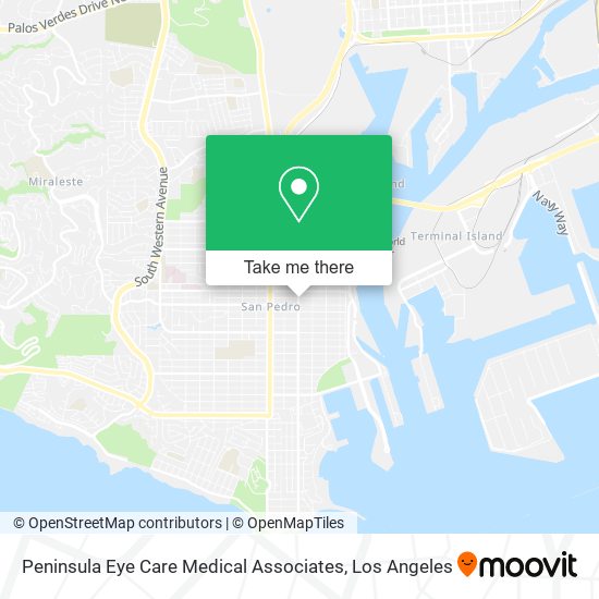 Peninsula Eye Care Medical Associates map