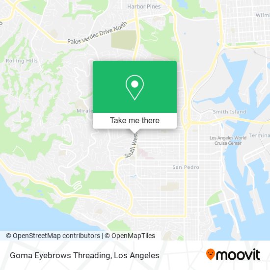 Goma Eyebrows Threading map