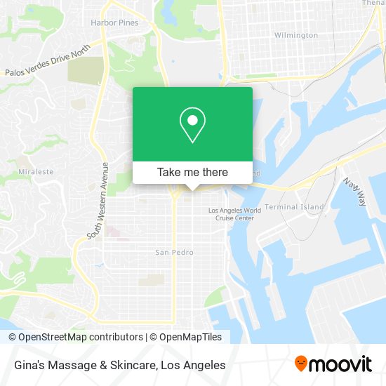 Gina's Massage & Skincare map