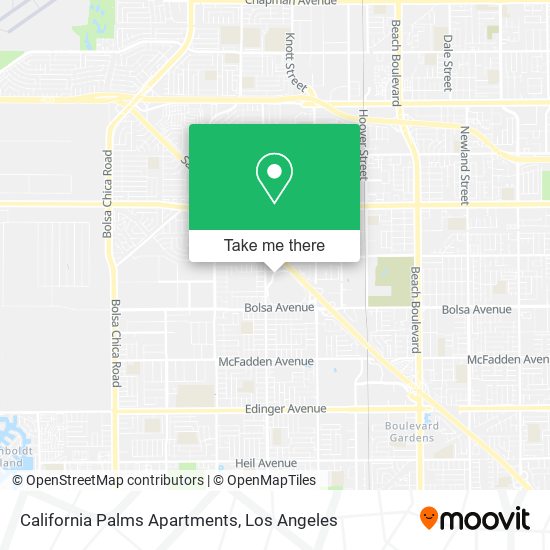 California Palms Apartments map