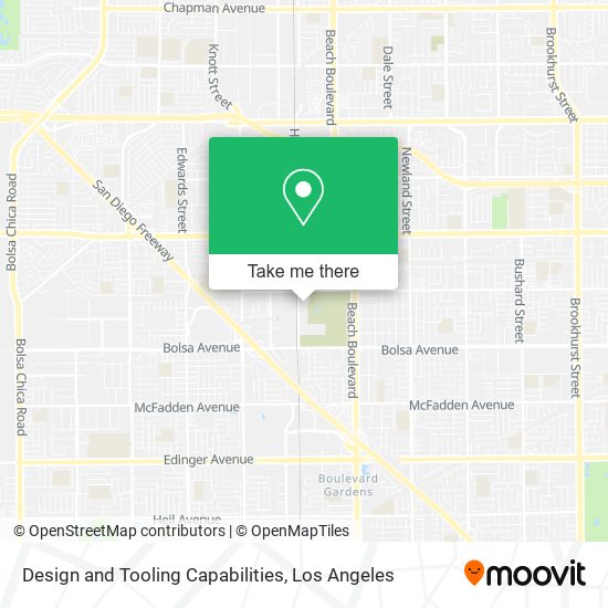 Design and Tooling Capabilities map