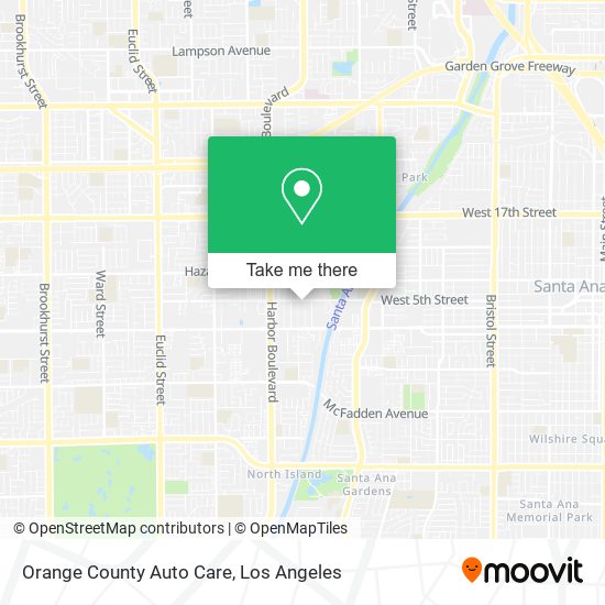Mapa de Orange County Auto Care