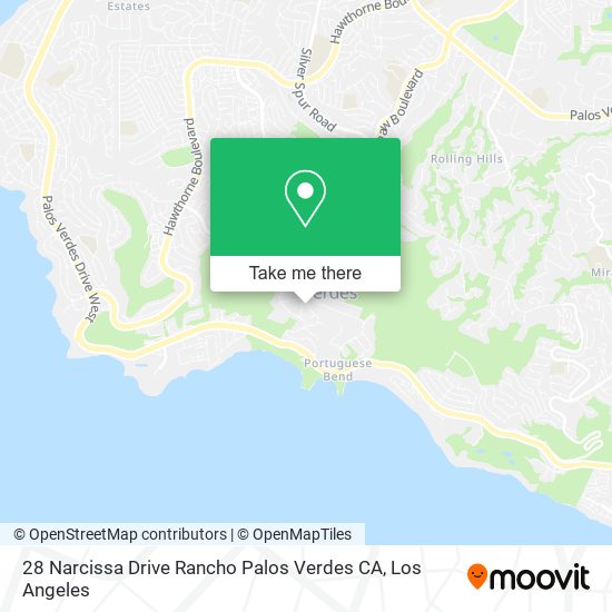 Mapa de 28 Narcissa Drive Rancho Palos Verdes CA