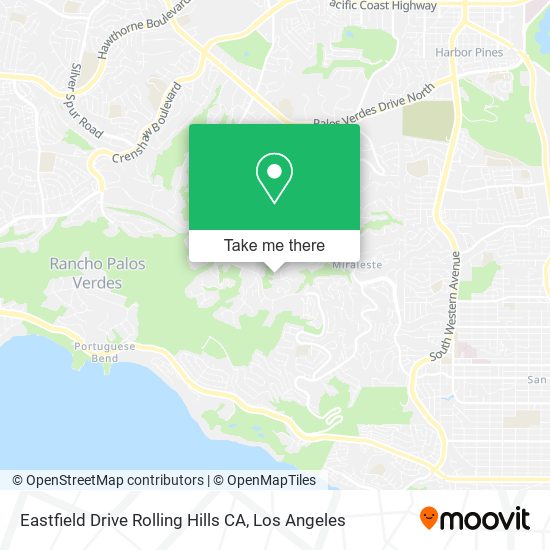 Mapa de Eastfield Drive Rolling Hills CA