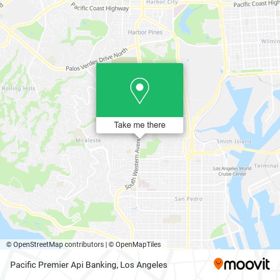 Pacific Premier Api Banking map