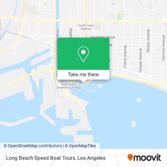Mapa de Long Beach Speed Boat Tours