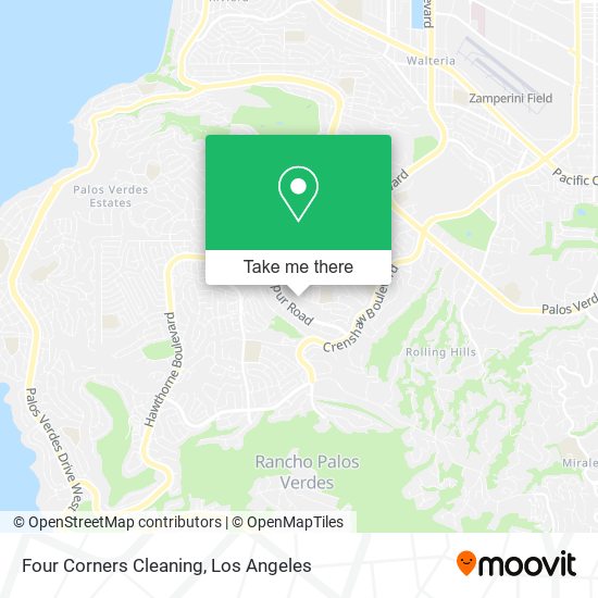 Four Corners Cleaning map