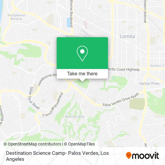 Destination Science Camp- Palos Verdes map
