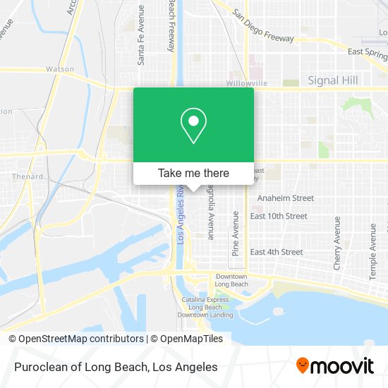 Puroclean of Long Beach map