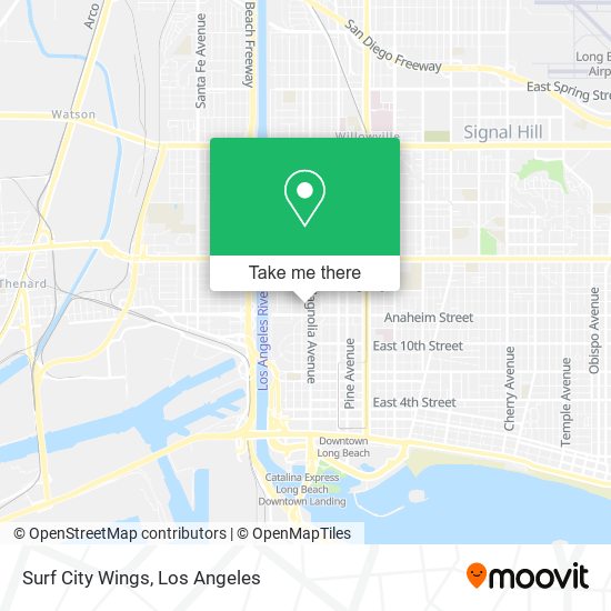 Surf City Wings map