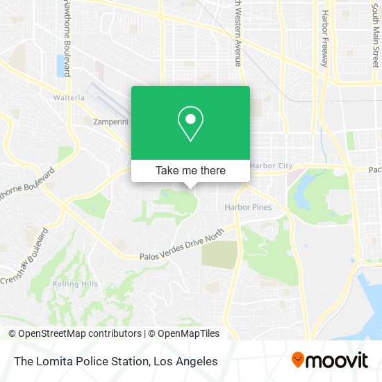 The Lomita Police Station map