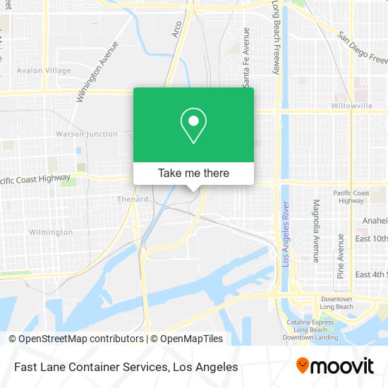 Fast Lane Container Services map