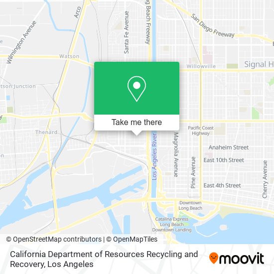 Mapa de California Department of Resources Recycling and Recovery