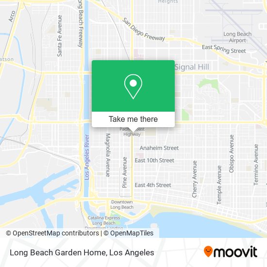 Long Beach Garden Home map