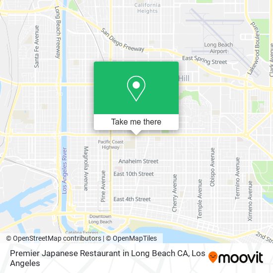 Premier Japanese Restaurant in Long Beach CA map