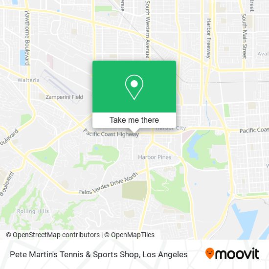 Pete Martin's Tennis & Sports Shop map