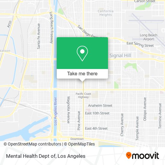 Mental Health Dept of map