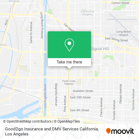 Good2go Insurance and DMV Services California map