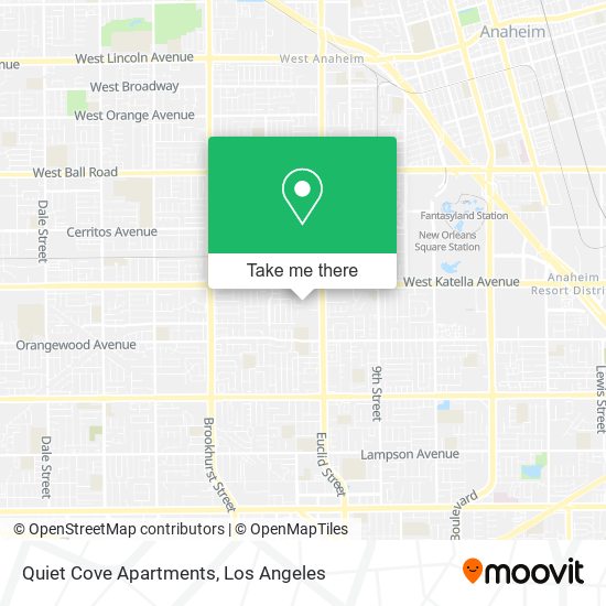 Quiet Cove Apartments map