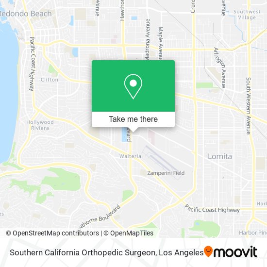 Southern California Orthopedic Surgeon map