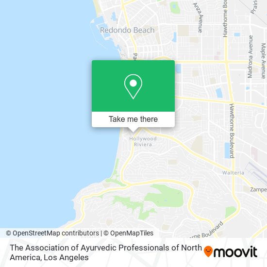 The Association of Ayurvedic Professionals of North America map