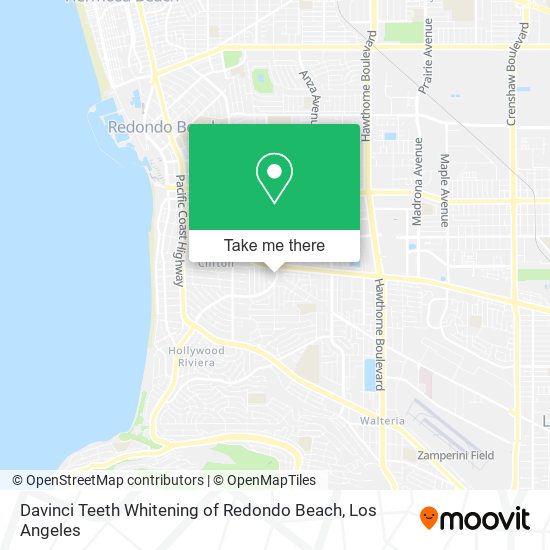 Davinci Teeth Whitening of Redondo Beach map