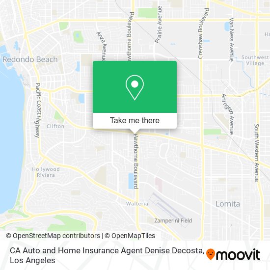CA Auto and Home Insurance Agent Denise Decosta map